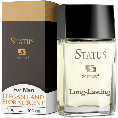 Zermat Status | Colonia de larga duración para hombres | Perfume refrescante frutal Fougere para hombres | Notas de menta, lavanda y cedro |