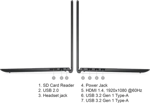 Miniatura 5 de Dell Computadora portátil Inspiron 15 2024, Microsoft Office 2021 gratuito con licencia de por vida, FHD de 15.6 pulgadas 1920 x 1080, Intel 6-Core