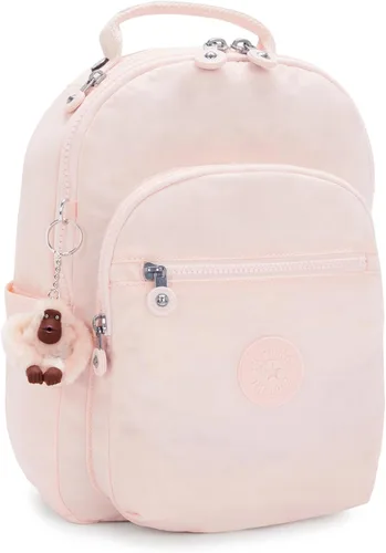 Miniatura 26 de Kipling Mochila pequeña Seoul para mujer, duradera, correas acolchadas para el hombro con funda para tableta, bolsa, Firma Emb, Mochila para tableta