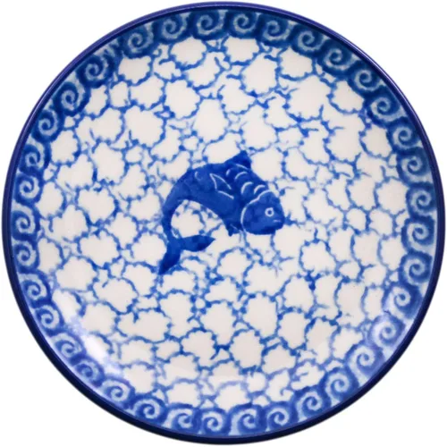 Miniatura 13 de Polmedia Polish Pottery Mini plato, placa de posavasos UNIKAT - Un patrón de cuento de hadas de flores hecho a mano en Boleslawiec Polonia por
