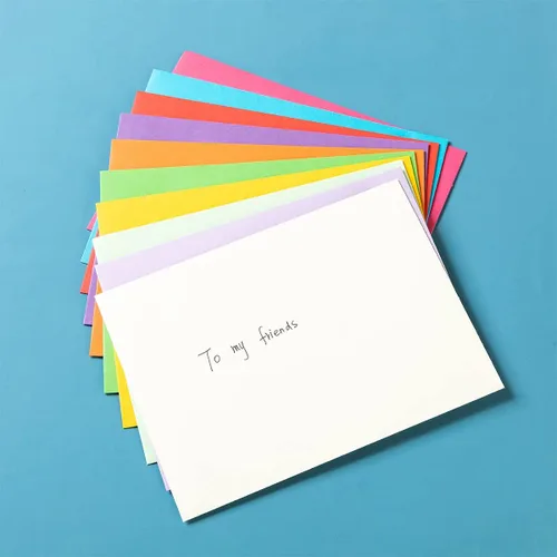 Miniatura 6 de Paquete de 100 sobres de invitación coloridos A2 autoadhesivos, 4.37 x 5.75 pulgadas Para invitaciones de boda y fiesta, para tarjetas