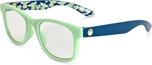 Miniatura 4 de STAR WARS Baby Yoda - Lentes con bloqueo de luz azul para niños con funda para computadora y videojuegos, gafas de protección para niños de 2 a 10