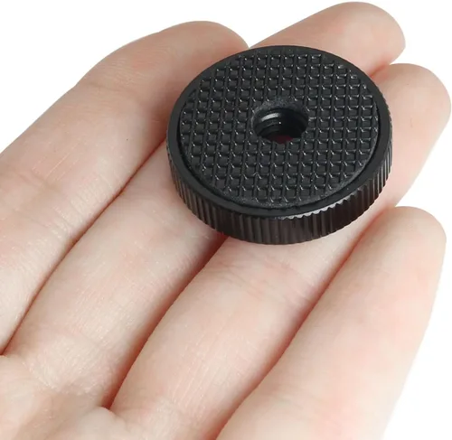 Miniatura 4 de 4 adaptadores de tuerca de bloqueo de rueda de pulgar hembra de aleación de aluminio de 1/4 pulgadas con junta, tuerca de perilla de bloqueo