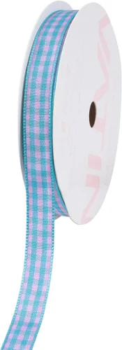 Miniatura 45 de VATIN Cinta a cuadros en blanco y negro – 3/8 pulgadas x 50 yardas, perfecta para cestas de Pascua, manualidades de primavera, envoltura de regalos