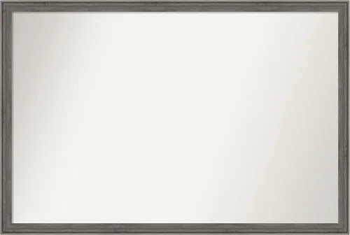 Miniatura 262 de Amanti Art Espejo personalizado, espejo de baño gris plomo a rayas, espejo de pared o espejo de tocador de baño sobre el fregadero