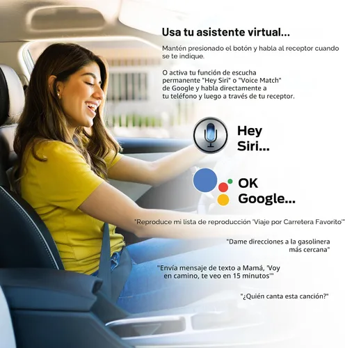 Miniatura 6 de Receptor de audio Bluetooth Monster, adaptador Bluetooth auxiliar con entrada de 3.5mm, llamadas manos libres, compatible con Siri y Google Voice