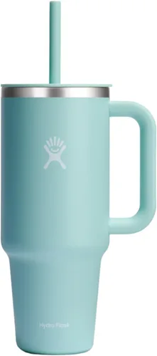 Miniatura 92 de Hydro Flask Vaso de Viaje con Asa, Tapa y Pajita - Acero Inoxidable Aislado en 24 Oz Aloe