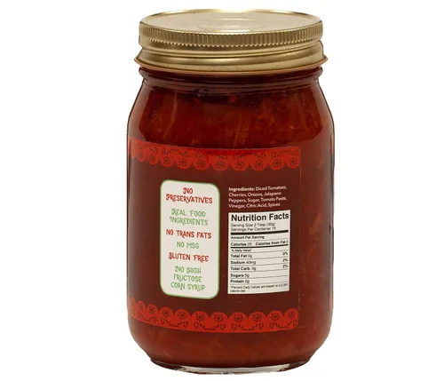Miniatura 2 de Green Jay Gourmet Salsa de cereza, salsa de frutas con sabor a cereza, salsa picante a fuego medio – salsa de salsa gourmet sin conservantes – sin