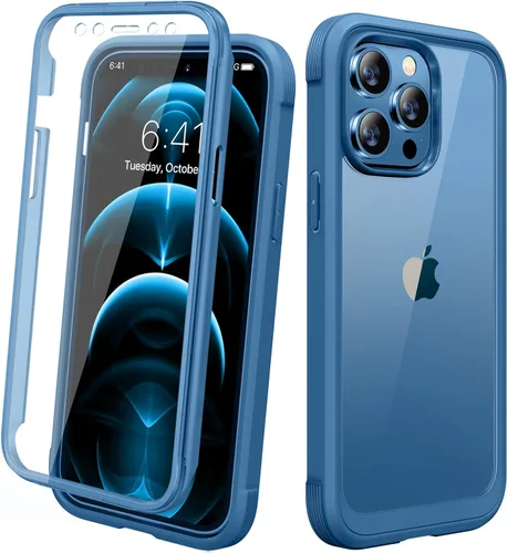 Miniatura 87 de Diaclara - Funda compatible con iPhone 11, carcasa resistente de cuerpo completo con protector de pantalla integrado sensible al tacto y Transparente
