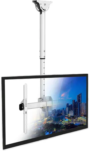 Miniatura 11 de Mount-It! - Soporte de techo para TV, ajustable en altura, rotación completa de 360 grados, inclinación y giro para televisores de pantalla plana