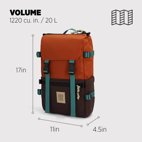 Miniatura 16 de Topo Designs Rover Pack Clásico, asfalto/negro, Tamaño único, Rover Pack Clásico