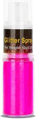 Miniatura 8 de Go Ho - Aerosol de purpurina para cabello y cuerpo, aerosol de purpurina en polvo seco azul para ropa, polvo de purpurina suelto para festivales