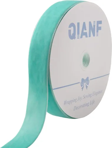Miniatura 22 de QIANF Cinta de terciopelo, carrete de 1 1/2 pulgadas por 25 yardas (rojo)