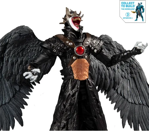 Miniatura 6 de DC Multiverse Batman Who Laughs with Sky Tyrant Wings Figura de acción de 7 pulgadas y piezas de construcción para figura de 'The Merciless