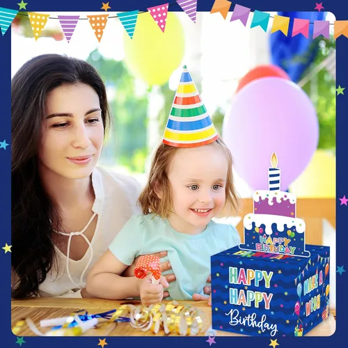 Miniatura 7 de Caja de Dinero de Cumpleaños para Tirar Regalo en Efectivo, Cajas de Regalo Sorpresa para Dinero, Caja Portadinero con Tarjeta de Feliz Cumpleaños