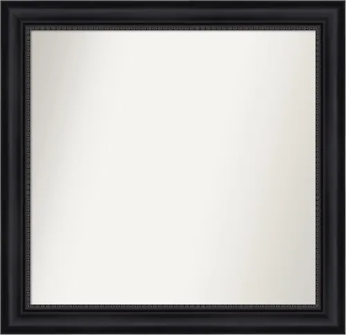 Miniatura 395 de Amanti Art Espejo personalizado, espejo de baño negro Astor, espejo de pared o espejo de tocador de baño sobre el fregadero (25 x 25 pulgadas)