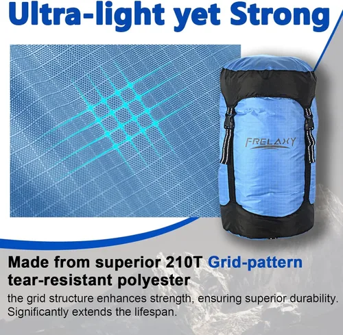 Miniatura 3 de Frelaxy - Bolsa de compresión con 40% más de almacenamiento, Saco de compresión de 11L/18L/30L/45L/52L, resistente al agua y ultra ligero para saco