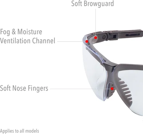 Miniatura 6 de Uvex por Honeywell Genesis - Lentes de seguridad con revestimiento antivaho Uvextreme
