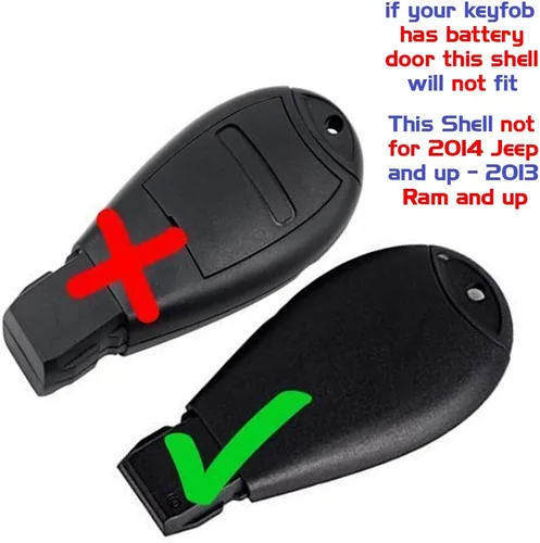 Miniatura 2 de 1 llavero de coche con 7 botones de arranque remoto Fobik Shell / CASE M3N5WY783X, IYZC01C para Town Country Dodge Grand Caravan Volkswagen Routan