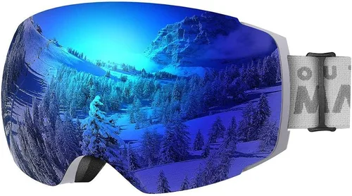 Miniatura 11 de OutdoorMaster Gafas de esquí PRO – sin marco, lente intercambiable, 100% protección UV400, gafas de nieve para hombres y mujeres