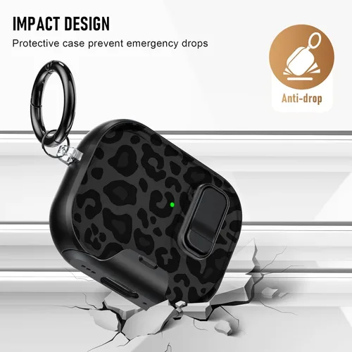 Miniatura 5 de Compatible Airpods 4 Case (2025) with Phone Stand & Cleaner Kit,Print Soft Silicone Lock Clip Apple AirPods 4th Generation Case, Airpod 4 Cover with