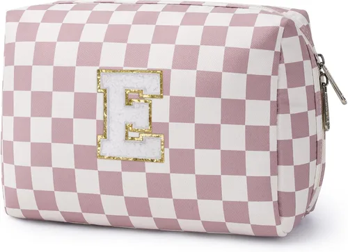 Miniatura 76 de Narwey Bolsa de maquillaje con inicial, regalos de graduación para adolescentes, niñas, niños y adolescentes, cosas de moda de 6 a 18 años, bolsa