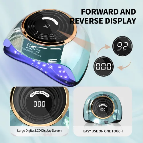 Miniatura 6 de Luz UV para Uñas 288W Lámpara de Uñas con 63 cuentas LED para esmalte de gel con pantalla LCD, sensor automático y 4 ajustes de temporizador