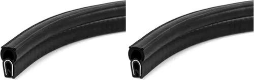 Miniatura 8 de QWORK Sello de goma EPDM de 20 pies con bombilla superior, se adapta al borde de 1/16 a 1/8 pulgadas