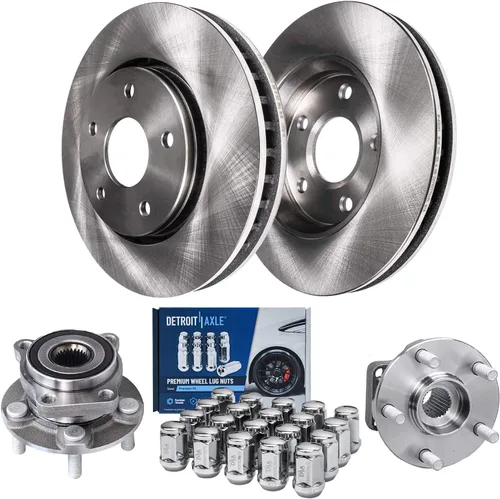 Miniatura 10 de Detroit Axle - Rotores de freno delanteros para Lexus GS350 GS430 GS450h GS460 IS200t IS250 IS300 IS350 Reemplazo de rotores de freno perforados
