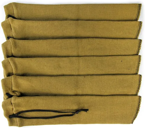 GUGULUZA Calcetines extra gruesos para pistolas, calcetín de pistola para pistola, paquete de 4/5/6 fundas de pistola tratadas de silicona de punto