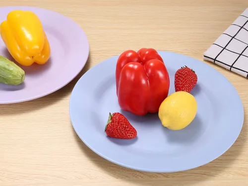 Miniatura 3 de 5 platos de paja de trigo de 11 pulgadas, platos reutilizables e irrompibles, aptos para lavavajillas y microondas, perfectos para platos de cena