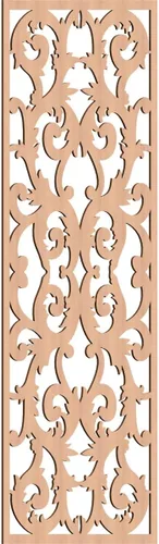 Miniatura 103 de Meadville Paneles decorativos de pared de madera con calado, 9 3/8 pulgadas de ancho x 24 3/8 pulgadas de alto x 1/4 de alto, aliso