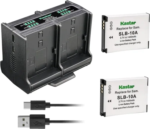 Miniatura 8 de Kastar Paquete de 4 baterías y cargador cuádruple compatible con Samsung ES50, ES55, ES60, EX2F, HMX-U10, HMX-U20, HZ10W, HZ15W, IT100, L100, L110