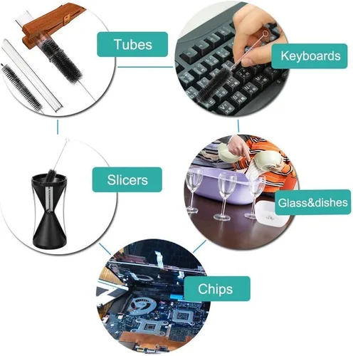 Miniatura 5 de Eboot 10 cepillos de limpieza de tubos de 8.2 pulgadas, cepillo limpiador de nailon para fregadero, cepillos de limpieza de tuberías de drenaje