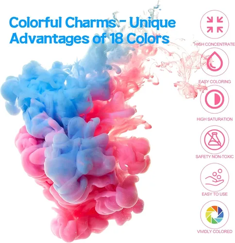 Miniatura 4 de VIDA ROSA - Pigmento de resina epoxi de 18 colores, pintura de resina epoxi altamente concentrada, colorante sólido de resina, tinte