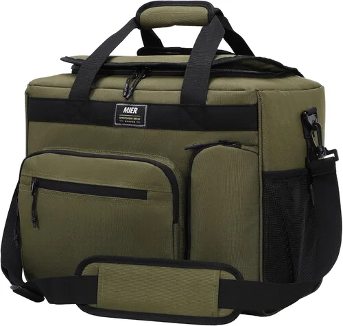 Miniatura 12 de MIER Bolsa enfriadora suave extra grande de 30 litros con abridor de botellas para camping, playa, barbacoa, comestibles, golf, a prueba de fugas