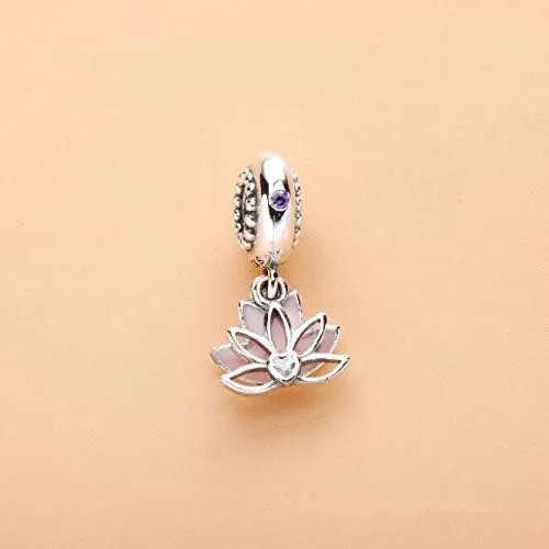 Miniatura 2 de Ochoos - Abalorio de plata de ley 925 diseño de flor de loto sereno