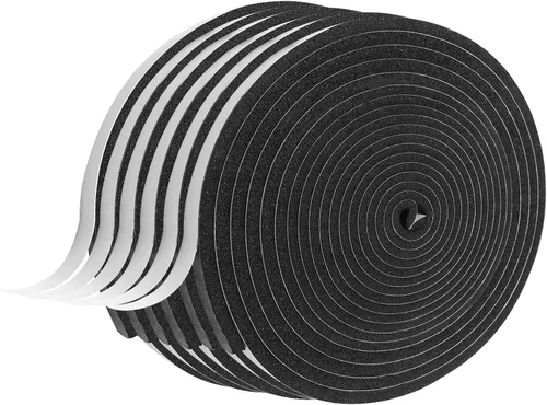 Miniatura 20 de Tira de Sellado Meteorológico para Puertas, Tira de Sellado para Puertas y Ventanas, 1 Pulgada x 1/8 Pulgada x 33 Pies, Cinta de Aislamiento
