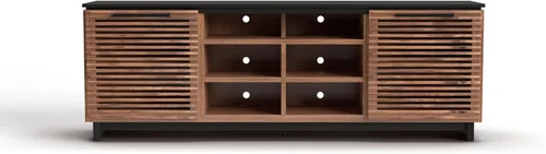 Miniatura 4 de Graceland - Soporte de TV moderno de mediados de siglo de 85 pulgadas para televisores de 95 pulgadas, consola multimedia de madera totalmente