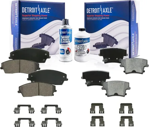 Miniatura 107 de Detroit Axle - Kit de freno delantero para Dodge Ram 1500 Durango Dakota Chrysler Aspen Dakota Driver Side Disco Freno Pinza de freno de cerámica