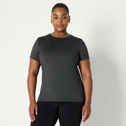 Miniatura 73 de Amazon Essentials Camiseta de manga corta con cuello redondo para mujer, de secado rápido, para entrenamiento, gimnasio, paquete múltiple