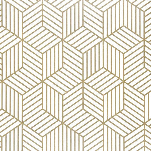 Wenmer - Papel tapiz con estampado geométrico hexagonal de 17.71 x 708 pulgadas, papel adhesivo extraíble, autoadhesivo, vinilo para uso doméstico