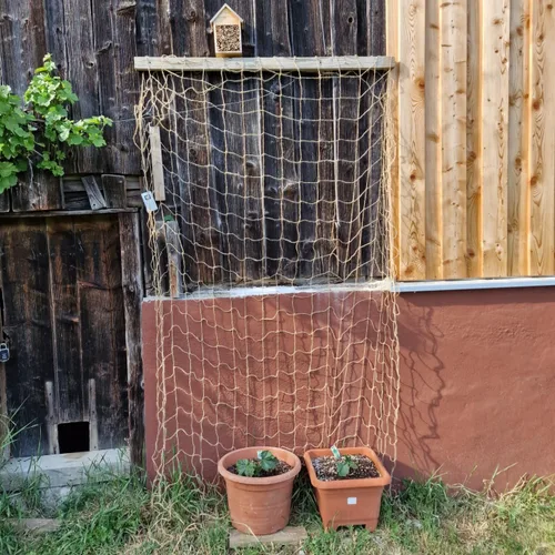 Miniatura 6 de Malla de yute para jardín, red de soporte resistente para plantas trepadoras, pepino, vid, frutas y verduras, plantas trepadoras