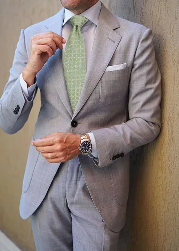 Miniatura 188 de HISDERN Conjunto de corbata a cuadros a cuadros pañuelo tejido clásico formal para hombre corbata y bolsillo cuadrado