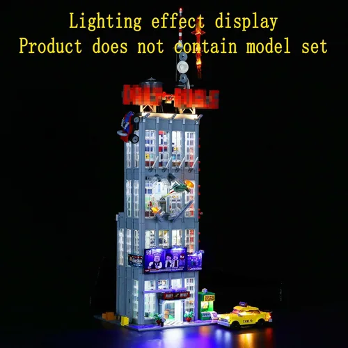 Miniatura 5 de GEAMENT Kit de luz LED compatible con Lego Daily Bugle - Juego de iluminación para modelo de construcción 76178 (juego de modelos no incluidos)