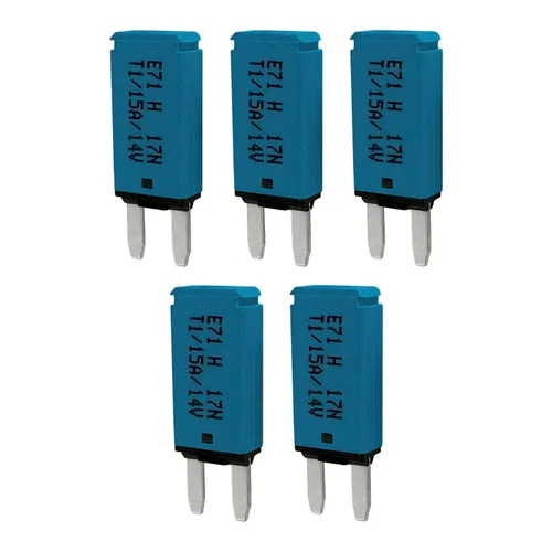 Miniatura 14 de Mini ATM Auto Reinicio 5 Amperios Disyuntor de Circuito Fusible para Protección de Batería de Audio Automotriz Marina RV Coche Camión (T1) Reinicio