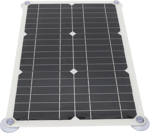 Miniatura 9 de Cargador de batería solar de 18 V 100 W, kit de carga portátil para automóvil, automóvil, motocicleta, barco, controlador USB de 16.5 x 11.0 in