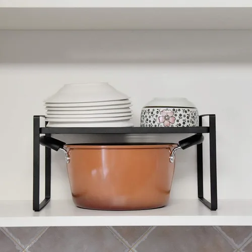 Miniatura 5 de Craftland Armario de cocina de hierro forjado y estante organizador de estantes de almacenamiento para especias, negro
