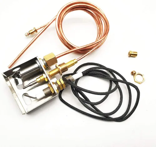 Miniatura 5 de MENSI Chimeneas de gas propano para fogatas, pieza de repuesto de seguridad, montaje de quemador piloto para kit de encendedor de propano