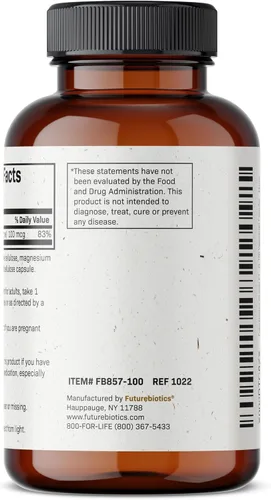 Miniatura 5 de Futurebiotics Vitamina K2 como MK-7 100 mcg, apoya huesos fuertes, sin OMG, 100 cápsulas vegetarianas